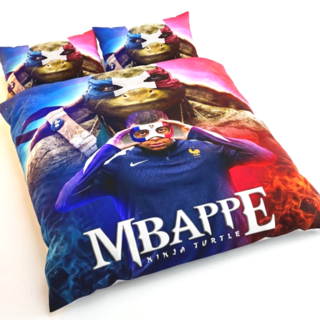 StayPlay Runaway Kylian Mbappé | Voetbal Dekbedovertrek Inclusief Kussensloop