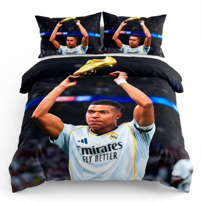 StayPlay Runaway Kylian Mbappé | Voetbal Dekbedovertrek Inclusief Kussensloop