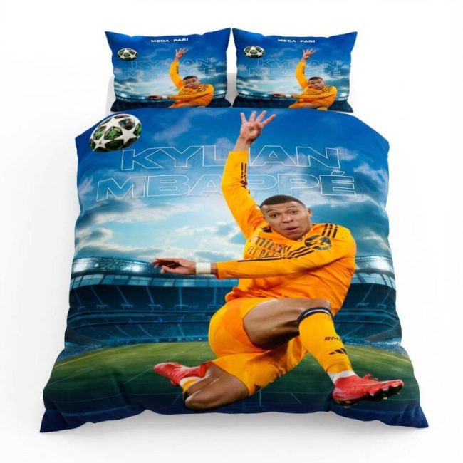 StayPlay Runaway Kylian Mbappé | Voetbal Dekbedovertrek Inclusief Kussensloop