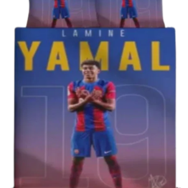 StayPlay Runaway Lamine Yamal | Voetbal Dekbedovertrek Inclusief Kussensloop