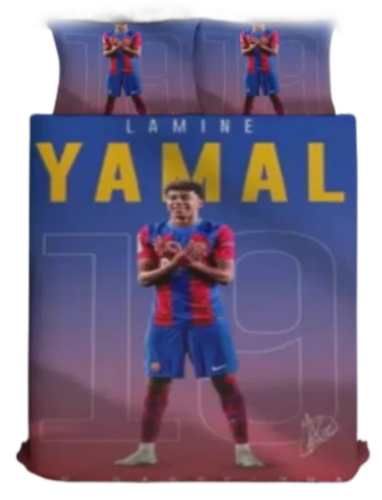 StayPlay Runaway Lamine Yamal | Voetbal Dekbedovertrek Inclusief Kussensloop