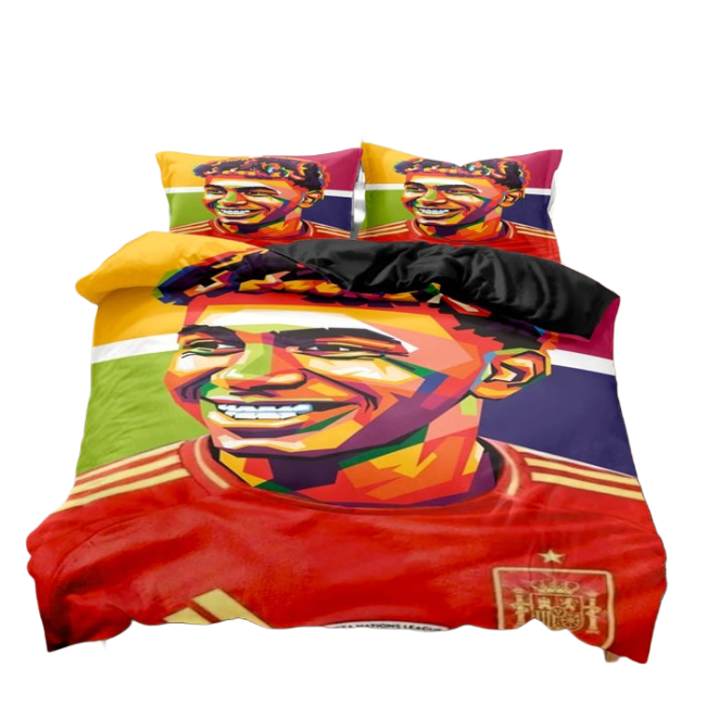 StayPlay Runaway Lamine Yamal | Voetbal Dekbedovertrek Inclusief Kussensloop