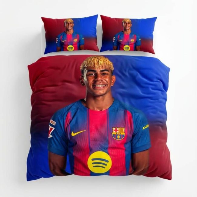 StayPlay Runaway Lamine Yamal | Voetbal Dekbedovertrek Inclusief Kussensloop