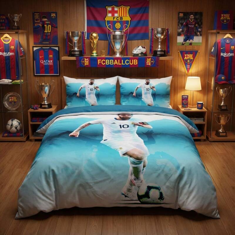 StayPlay Runaway Messi | Voetbal Dekbedovertrek Inclusief Kussensloop