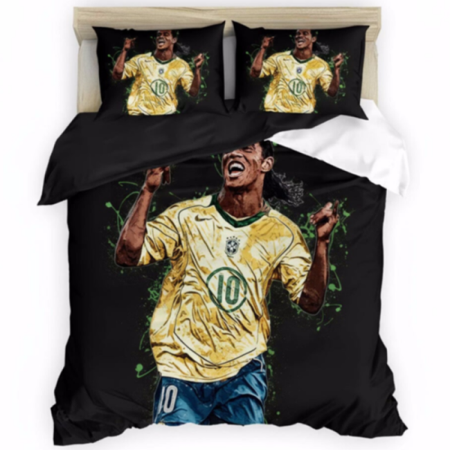 StayPlay Runaway Ronaldinho Voetbal Dekbedovertrek – Inclusief Kussensloop