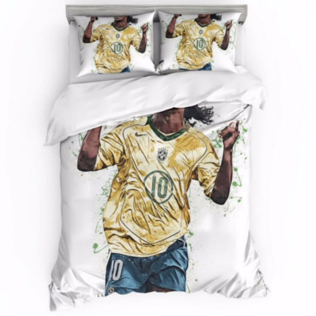 StayPlay Runaway Ronaldinho Voetbal Dekbedovertrek – Inclusief Kussensloop