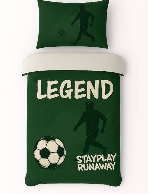 StayPlay Runaway Voetbal dekbedovertrek