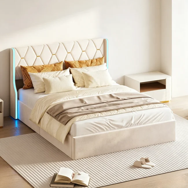 StayPlay Runaway Bed 160x200cm – Beige 233341