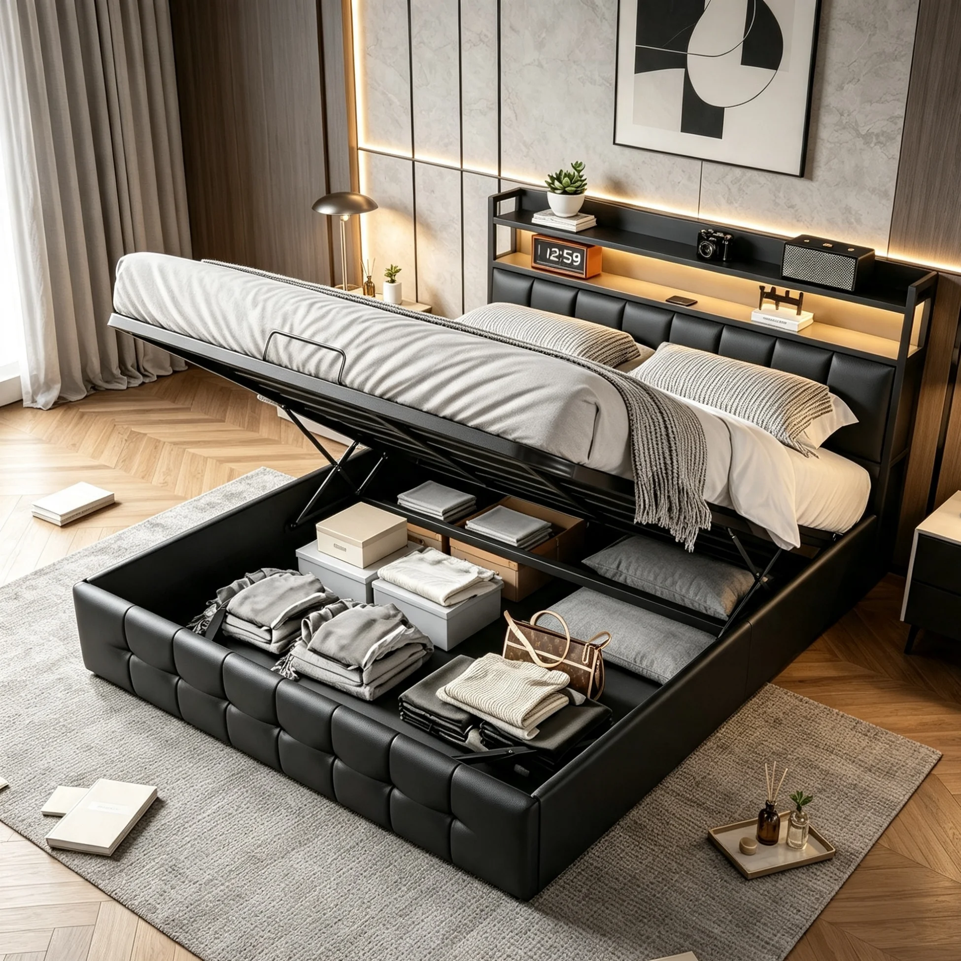 StayPlay Runaway Bed 140x190cm – Zwart 233105