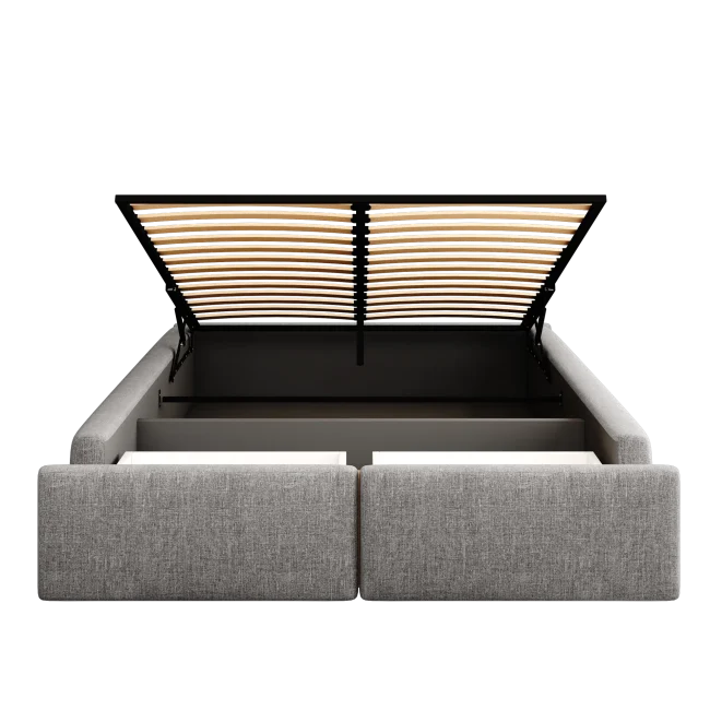 StayPlay Runaway Bed 140x200cm – Grijs met 2 laden