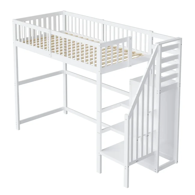 StayPlay Runaway Opbergkast 90x200cm – Wit 231422