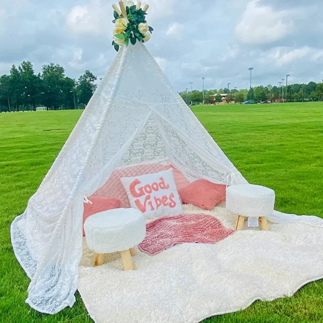 Tipi tent voor volwassenen/kinderen voor fotofotografie achtergrond rekwisieten Indian Princess House