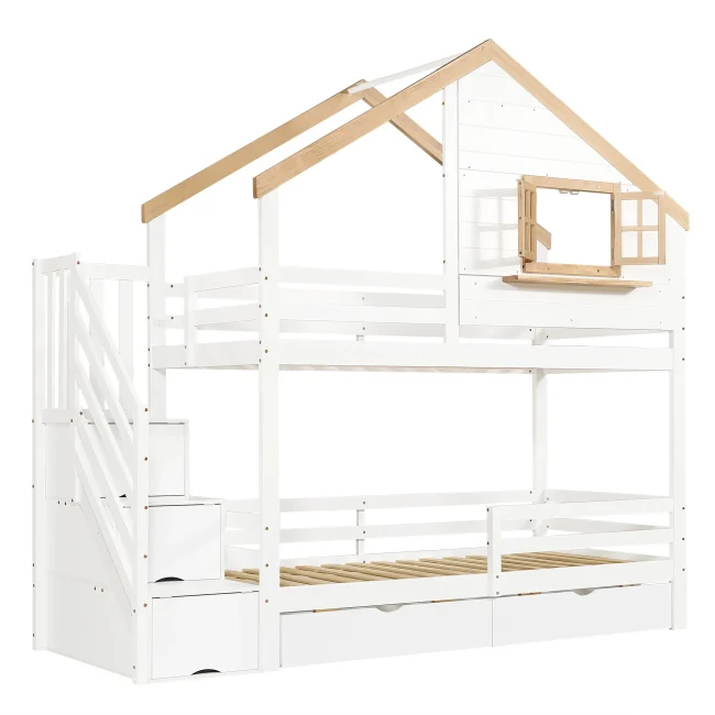 StayPlay Runaway Stapelbed 90x200cm – Wit 229123