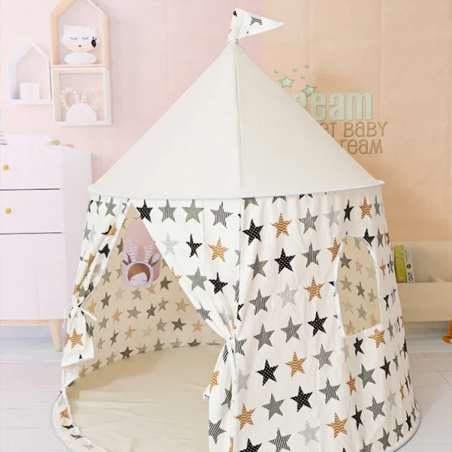 Grote speelhuis tipi tent kinderkasteel speeltenten met draagtas speeltent draagbare kinder yurt tent