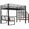 StayPlay Runaway Stapelbed 140x200cm – Zwart